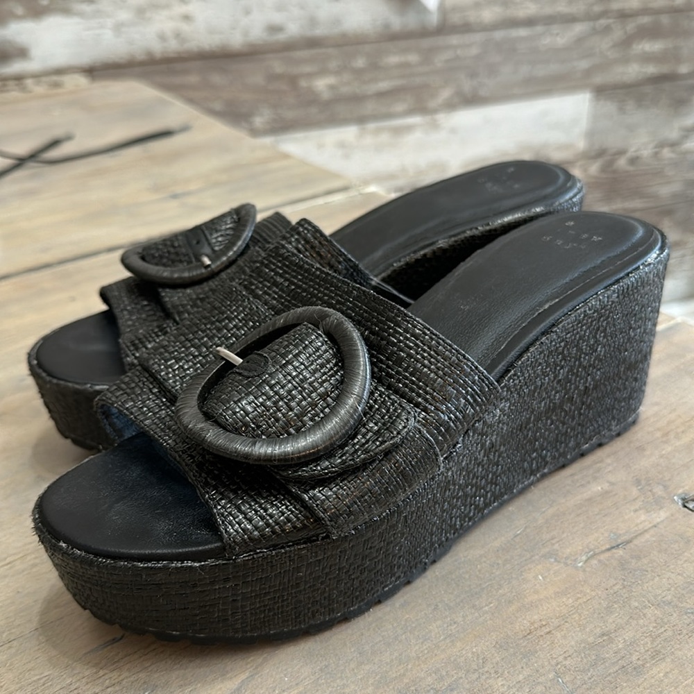 A New Day Black Wedges